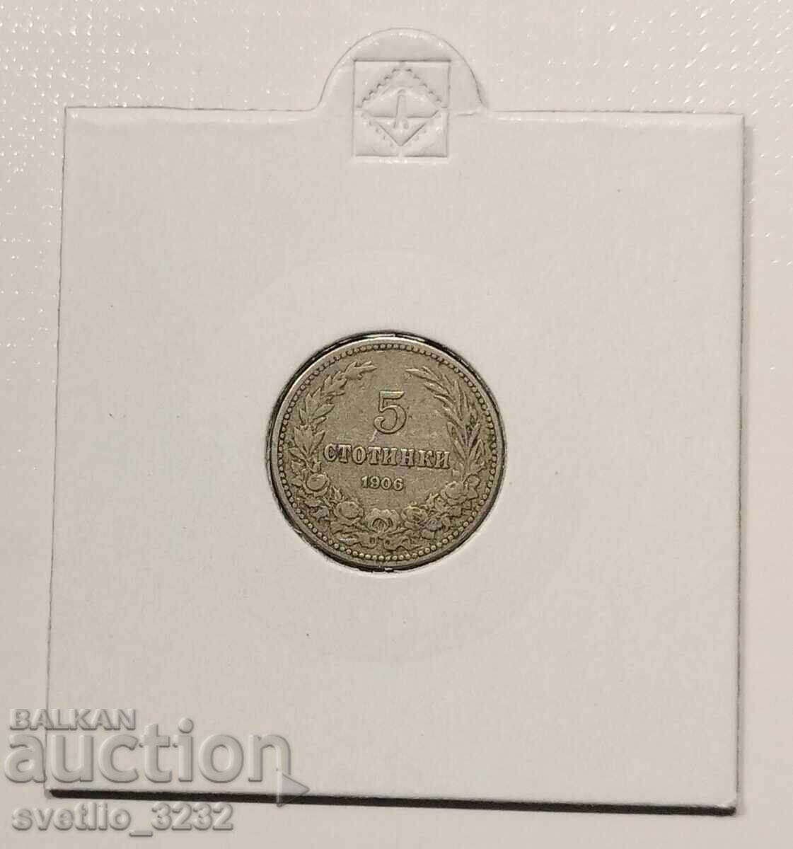5 cenți 1906