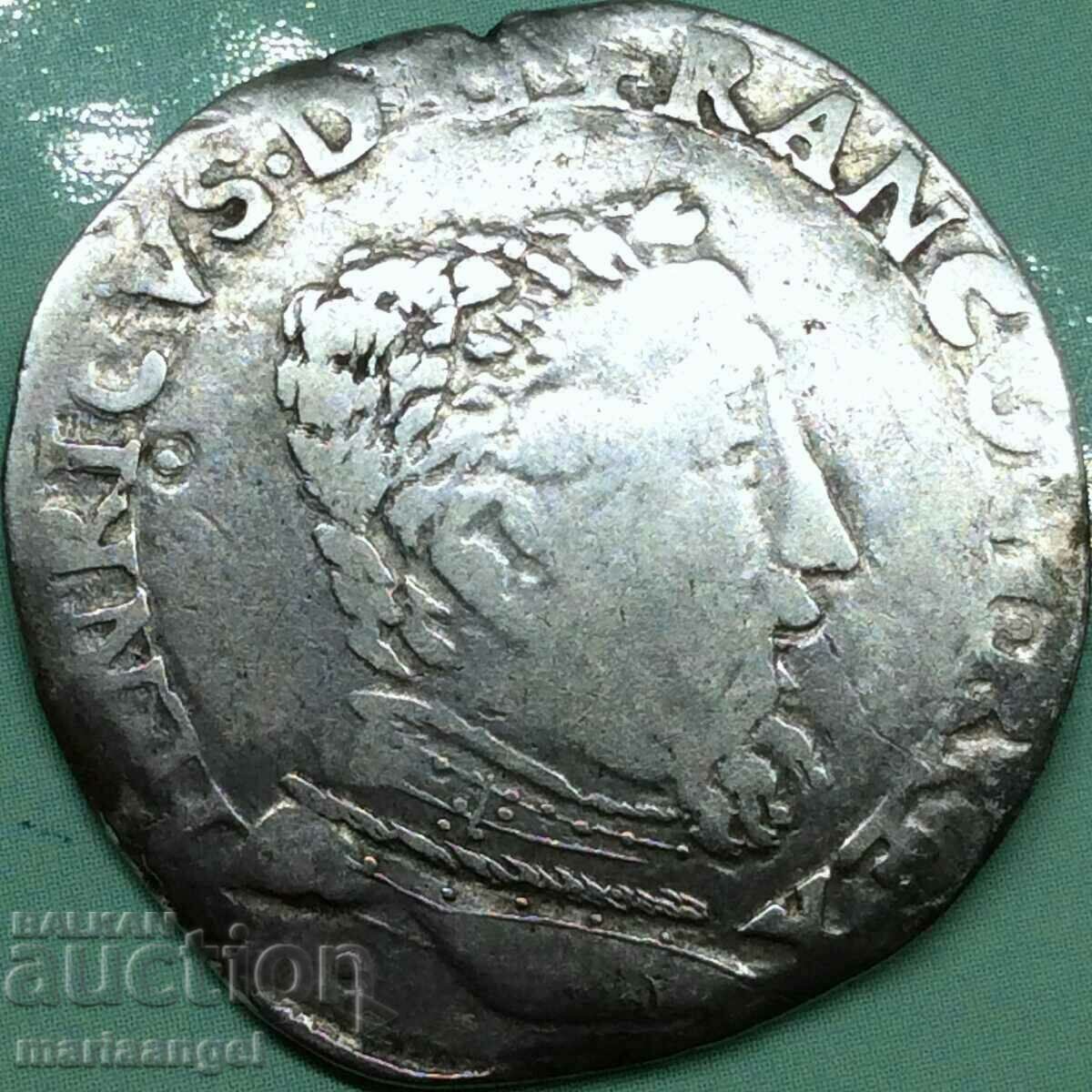 Франция Тестон Анри II Тулуза 9,34г сребро - рядка!