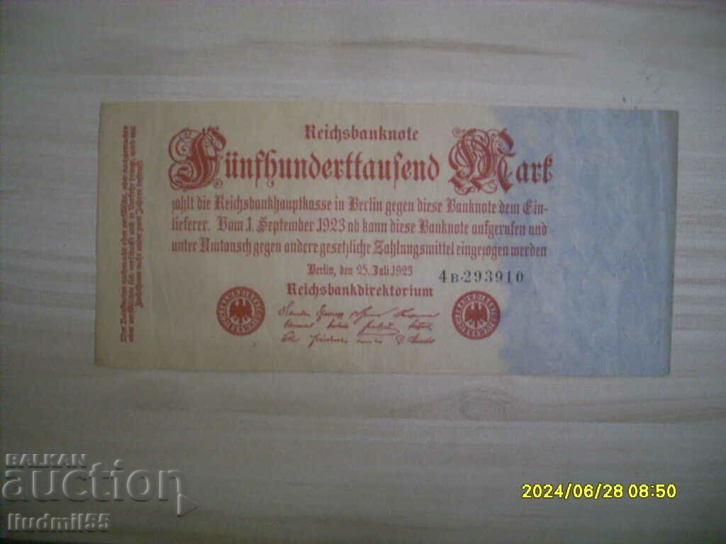 ГЕРМАНИЯ 500 000 МАРКИ 1923