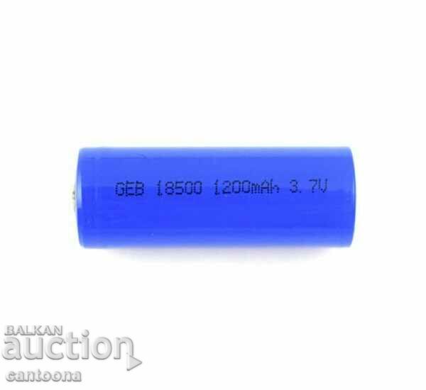 TY 3.7V 1200mAh 18500 Li-ion rechargeable battery