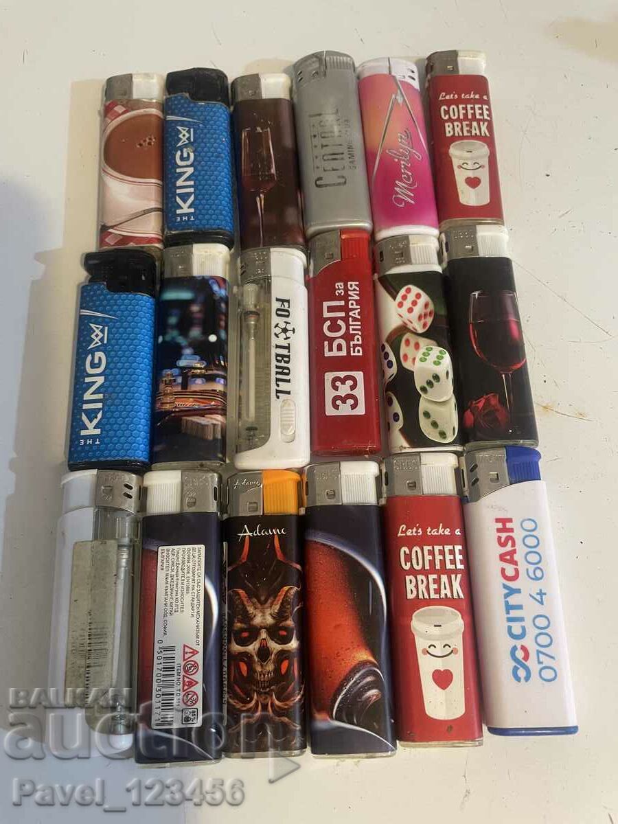 Lot of lighters without gas