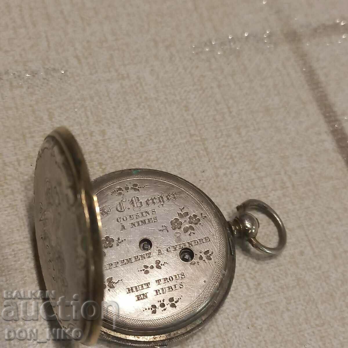Δημοπρασία Ασημένιο ρολόι τσέπης Δημοπρασία Ασημένιο ρολόι τσέπης