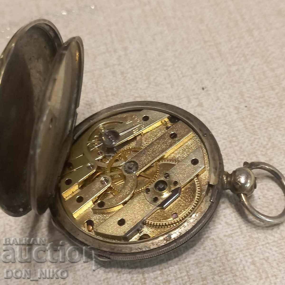 Παράδοση Ασημένιο ρολόι τσέπης Παράδοση Ασημένιο ρολόι τσέπης