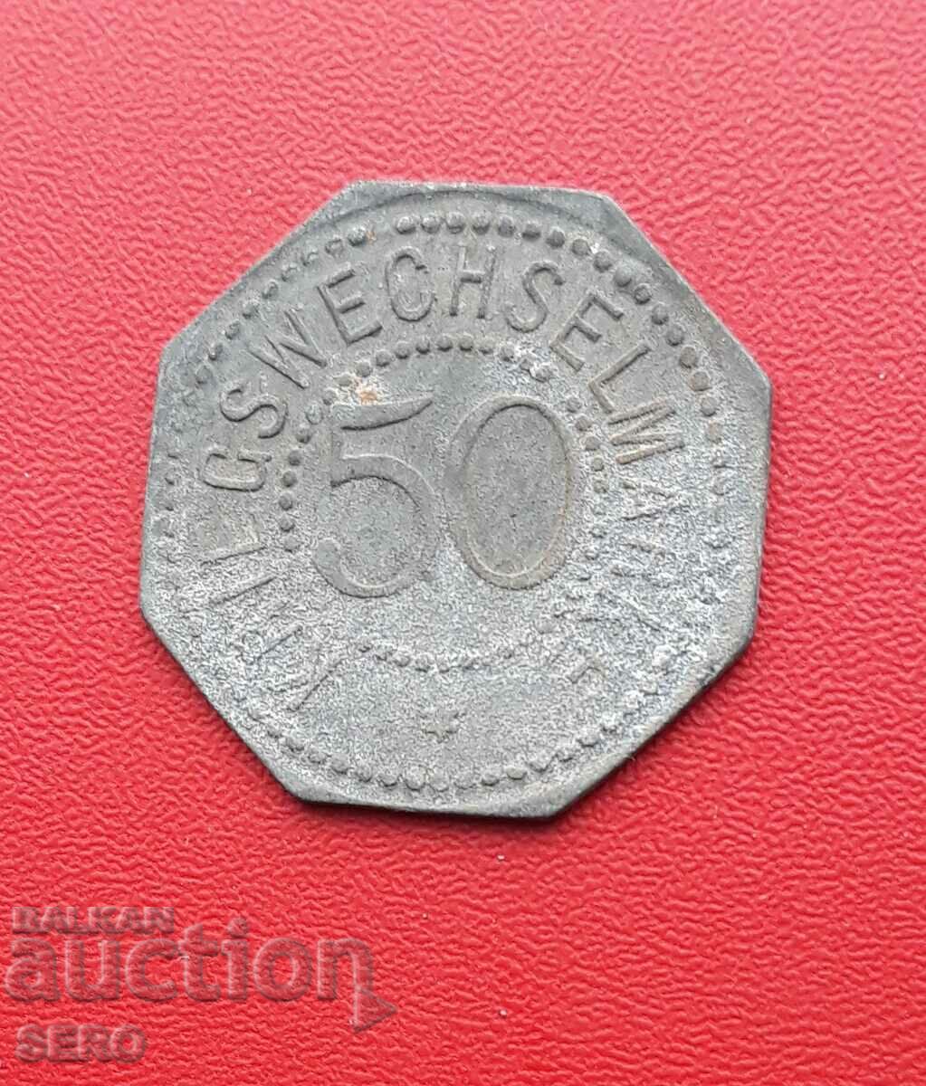 Germany-Bavaria-Bergedorf-50 pfennig 1917