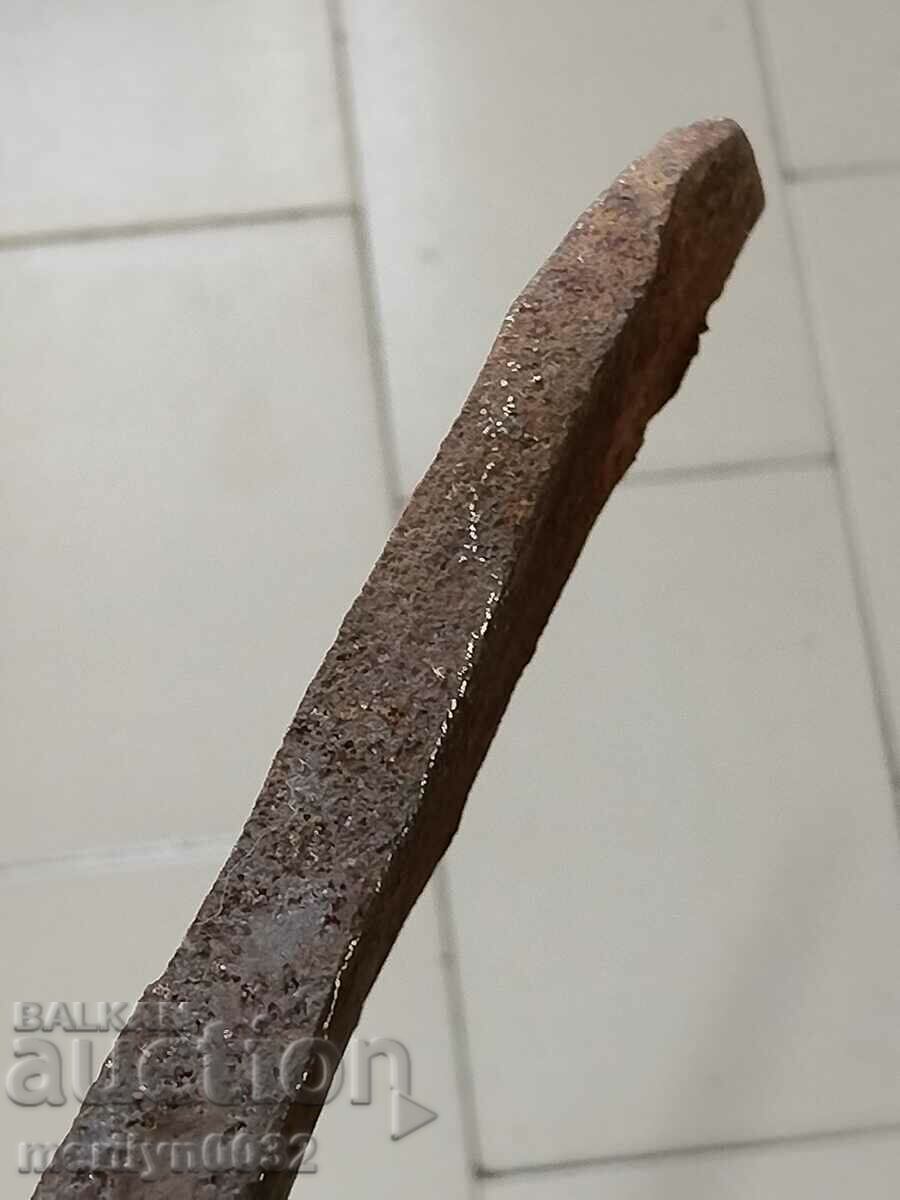 Auction Hand forged Wrought Iron Mosaic Scraper Knife Auction Hand forged Wrought Iron Mosaic Scraper Knife