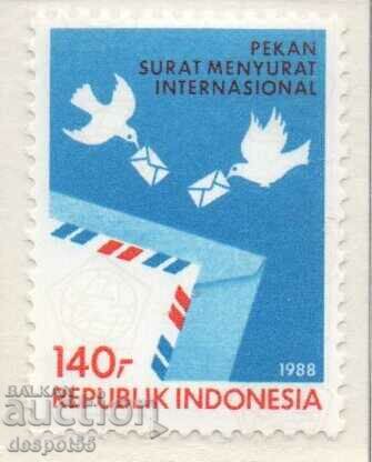 1988. Indonesia. International Correspondence Week.