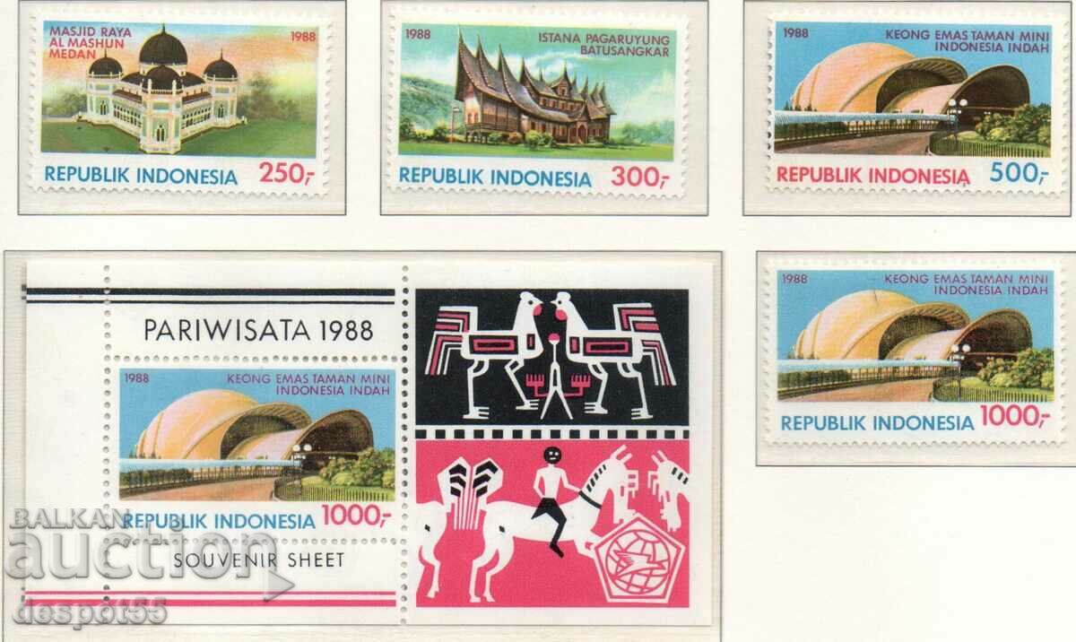 1988. Indonesia. Tourism + Block.