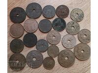 Lot of old Belgian non-recurring coins