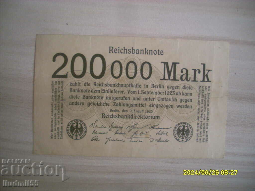 Германия - 200 000 марки 1923