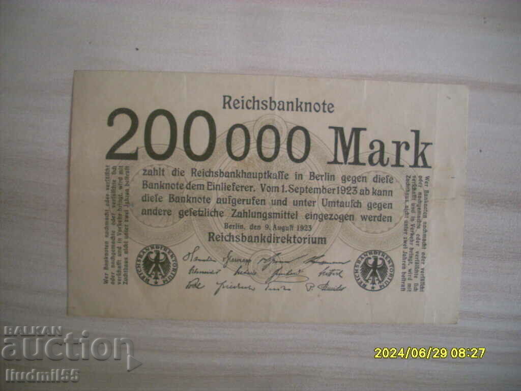 Germany - 200,000 marks 1923 Germany - 200,000 marks 1923