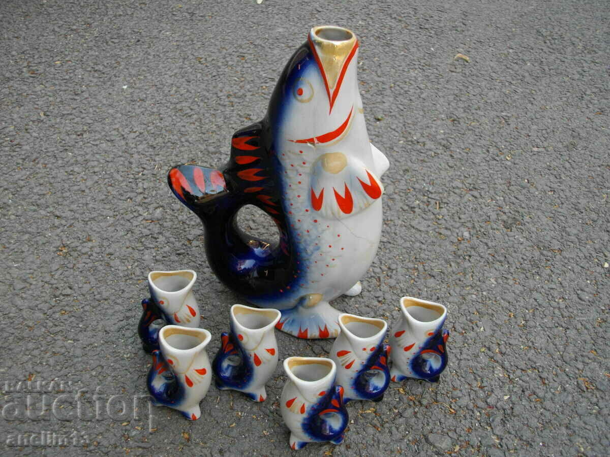 Delivery of PORCELAIN SET FOR FISH BRANDY USSR
