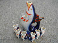 ПОРЦЕЛАНОВ СЕРВИЗ ЗА РАКИЯ РИБКИ СССР