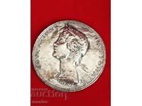 Medalia de argint franceză din 1939 Ordinul Național al Iluminismului Placă