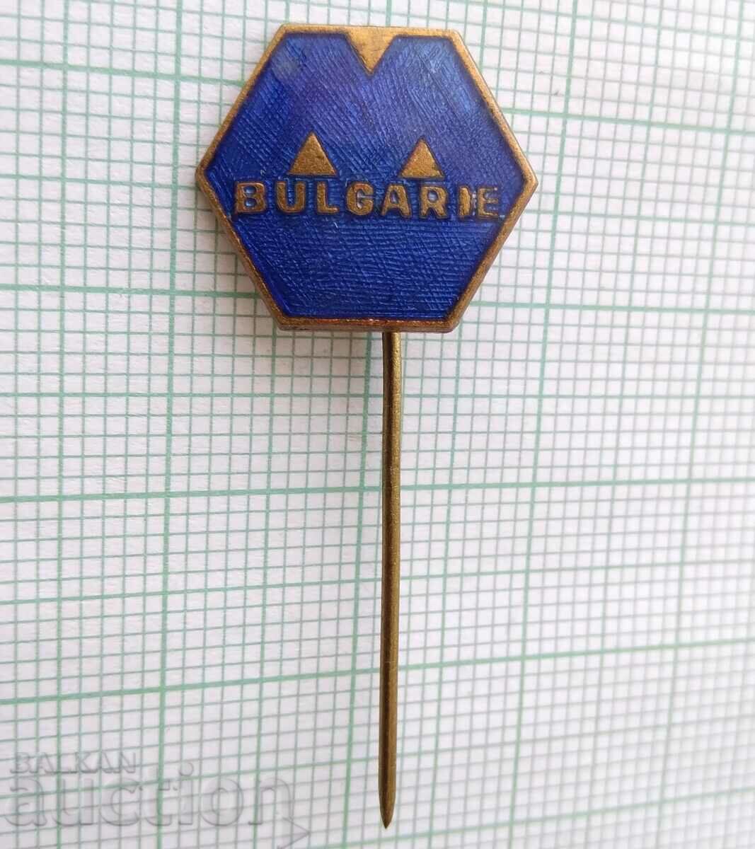 16287 Badge - Machine Export Bulgaria - bronze enamel with price 2.00 BGN | € 1.02