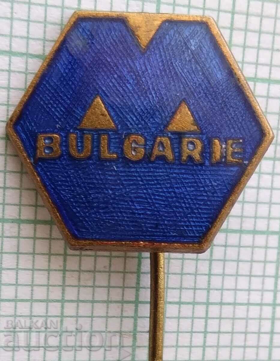 16287 Badge - Machine Export Bulgaria - bronze enamel