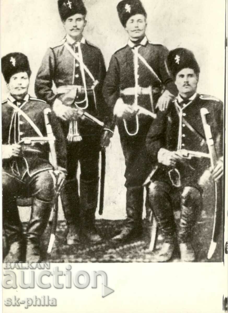 Old card - Bulgarian cavalrymen