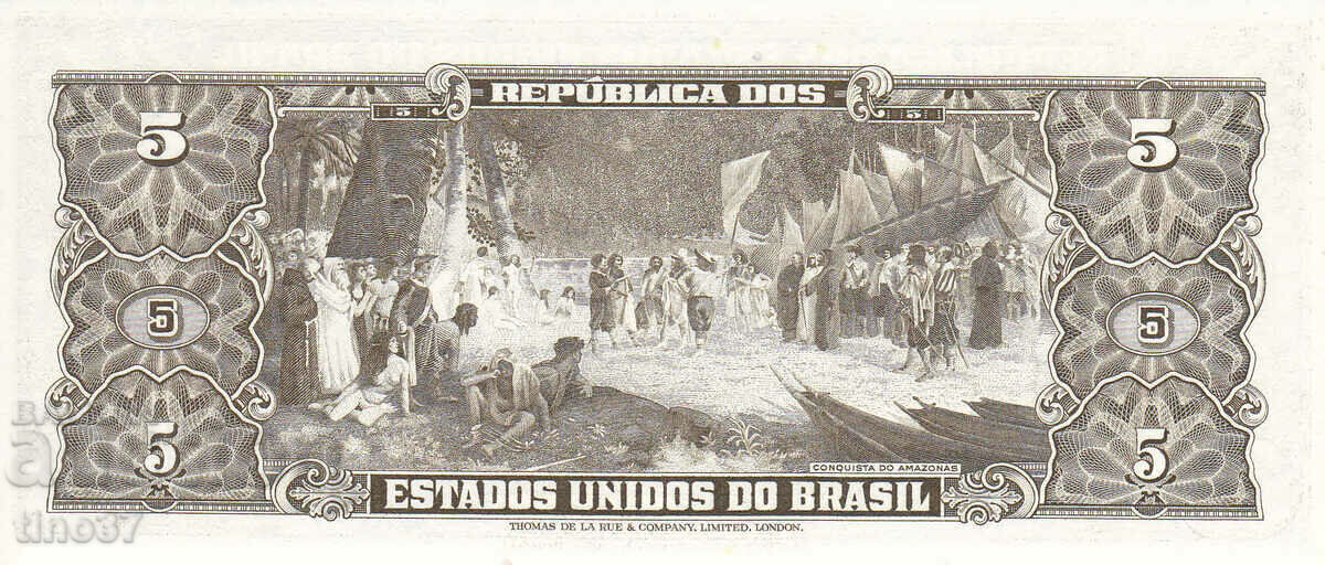 Auction tino37- BRAZIL - 5 CRUZEIROS - 1962/64 - UNC Auction tino37- BRAZIL - 5 CRUZEIROS - 1962/64 - UNC