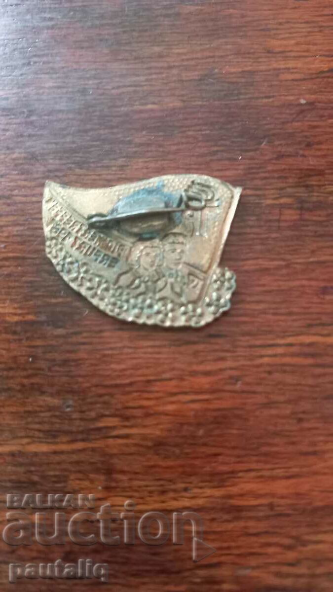 Licitație INSIGNA VECHE SMALT BRONZ RAR