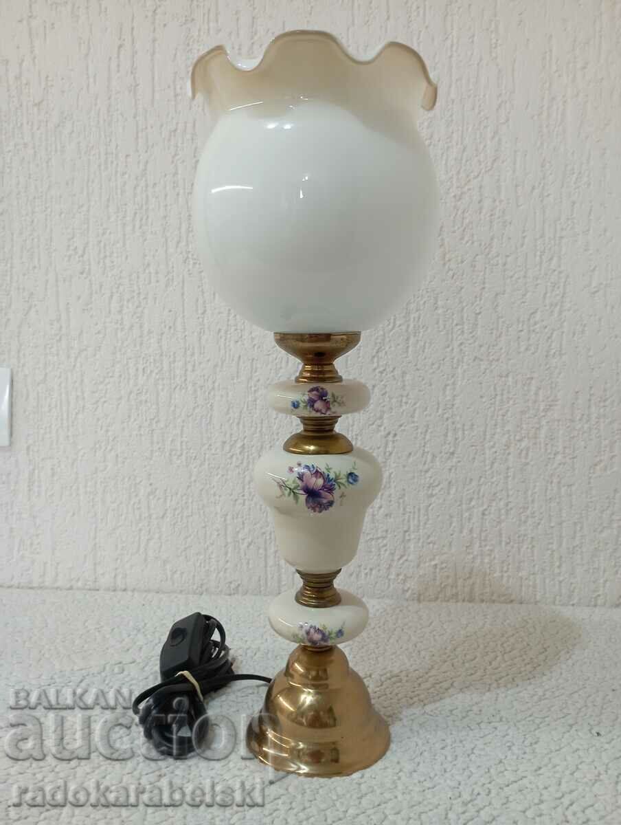 A beautiful porcelain lamp