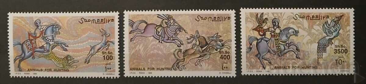 Somalia 1999 Hunting/Fauna/Horses/Birds 9.25€ MNH