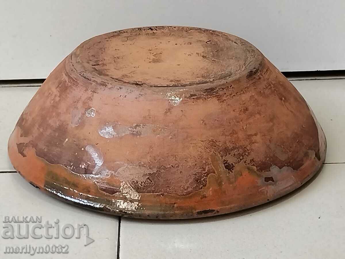 Vas veche de panica glazurata, ceramica rara - 5 Vas veche de panica glazurata, ceramica rara - 5