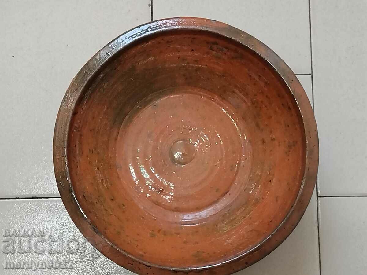 Old glazed panica bowl, rare ceramic