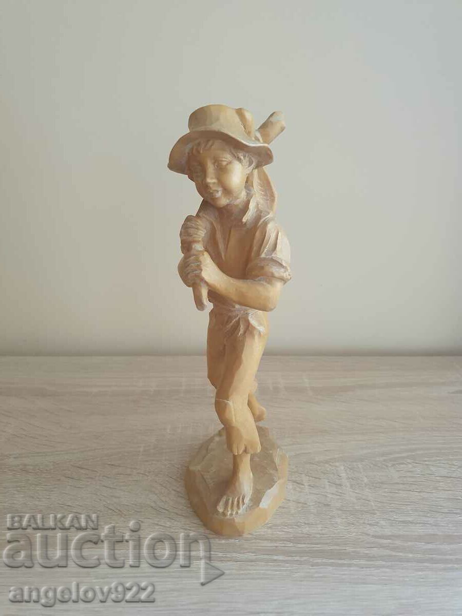 Wooden figure figurine with markings!