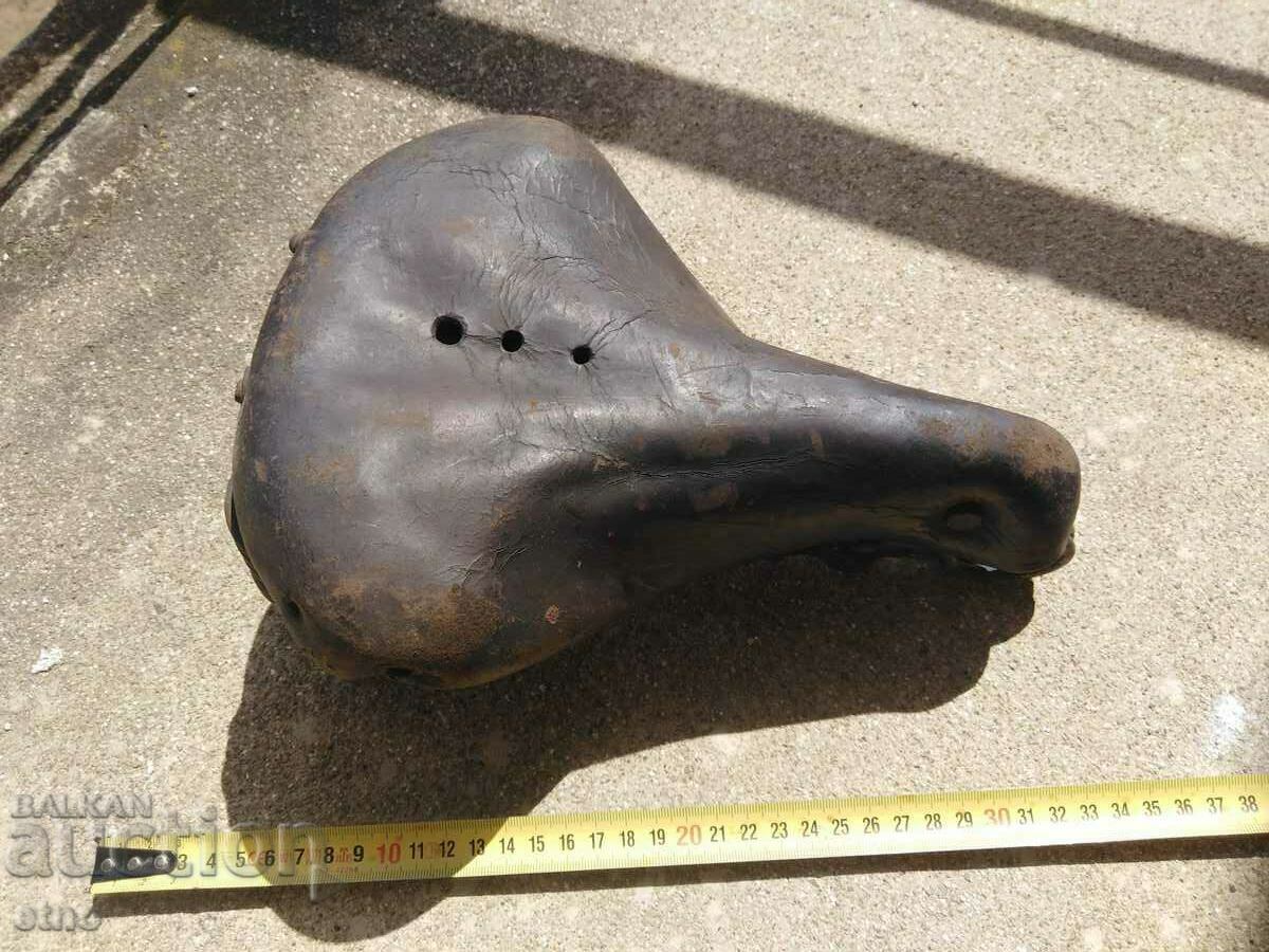 VINTAGE LEATHER BICYCLE SEAT