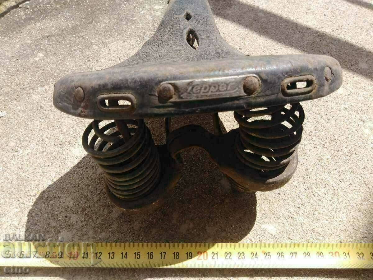 VINTAGE LEATHER BIKE SEAT "LEPPER" with price 40.00 BGN | € 20.45