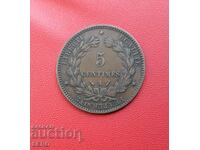 France-5 cents 1896-nicely preserved