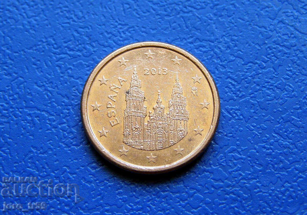 Испания 1 евроцент Euro cent 2013