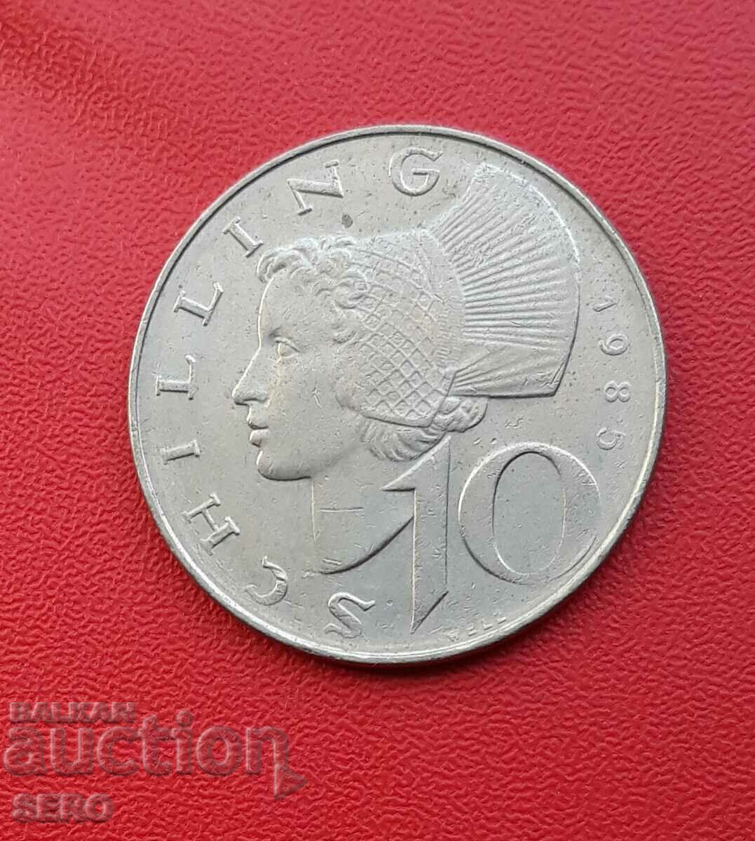 Австрия-10 шилинга 1985