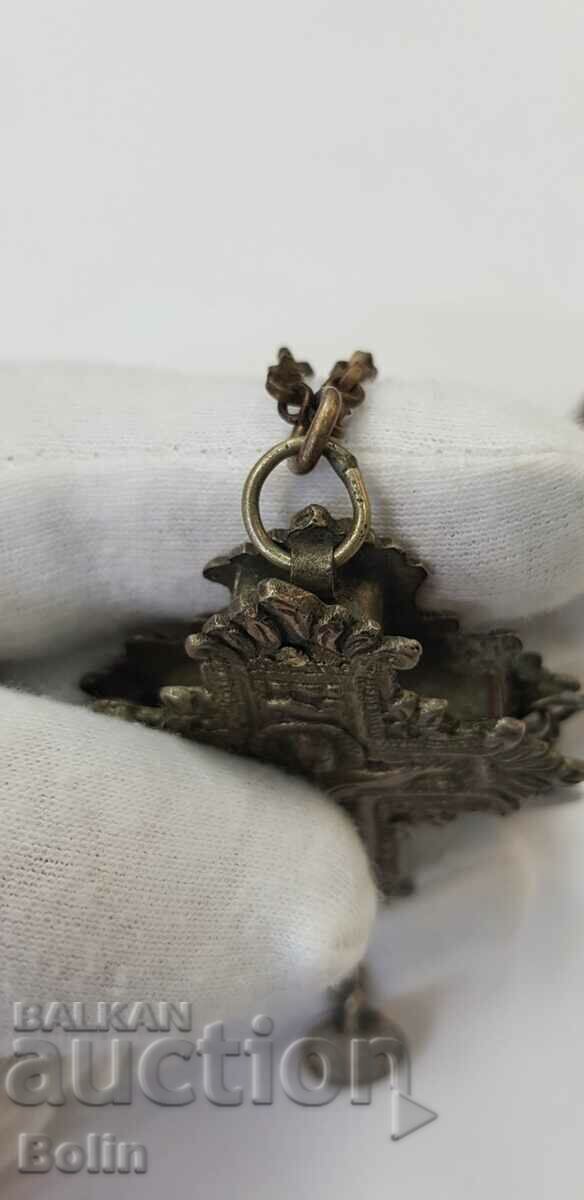 Rare Bulgarian revival cross with Jesus Christ 19th century - 6 Rare Bulgarian revival cross with Jesus Christ 19th century - 6