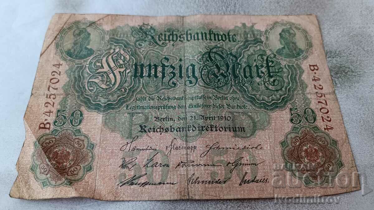 Germany 50 Reichsmark 1910