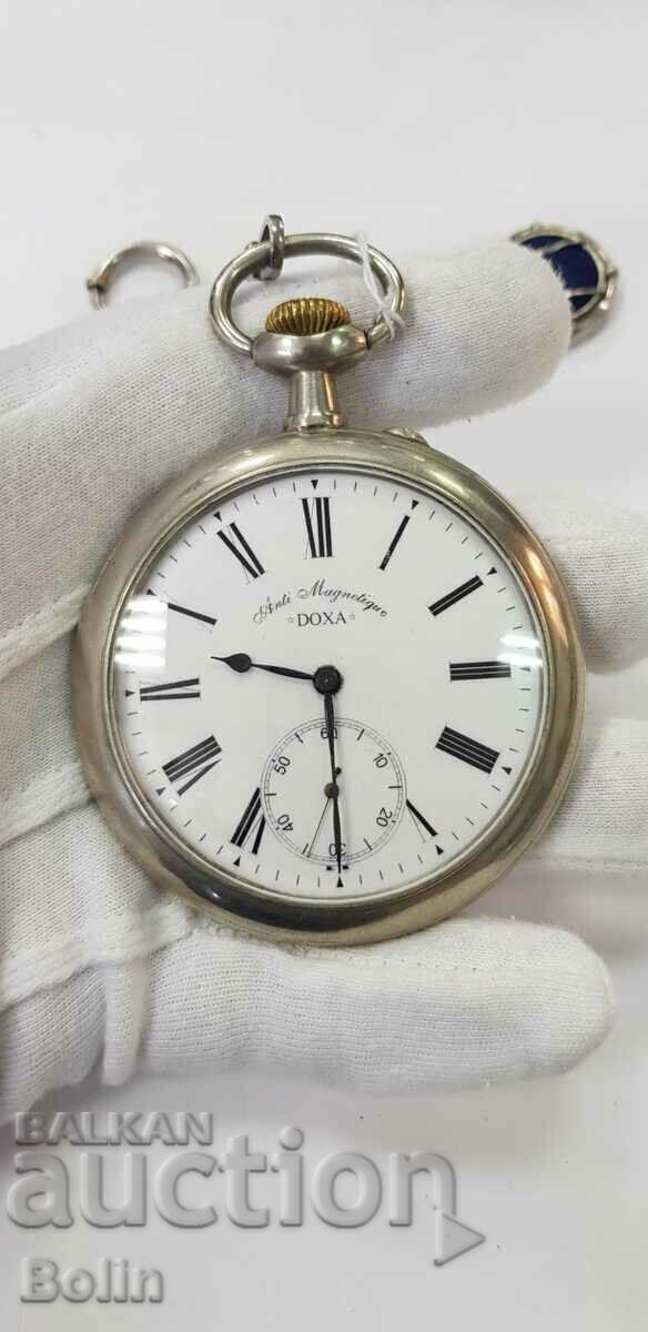 Rare beautiful DOXA-Anti-Magnetique advertising pocket watch with price 850.00 BGN | € 434.60 Rare beautiful DOXA-Anti-Magnetique advertising pocket watch with price 850.00 BGN | € 434.60