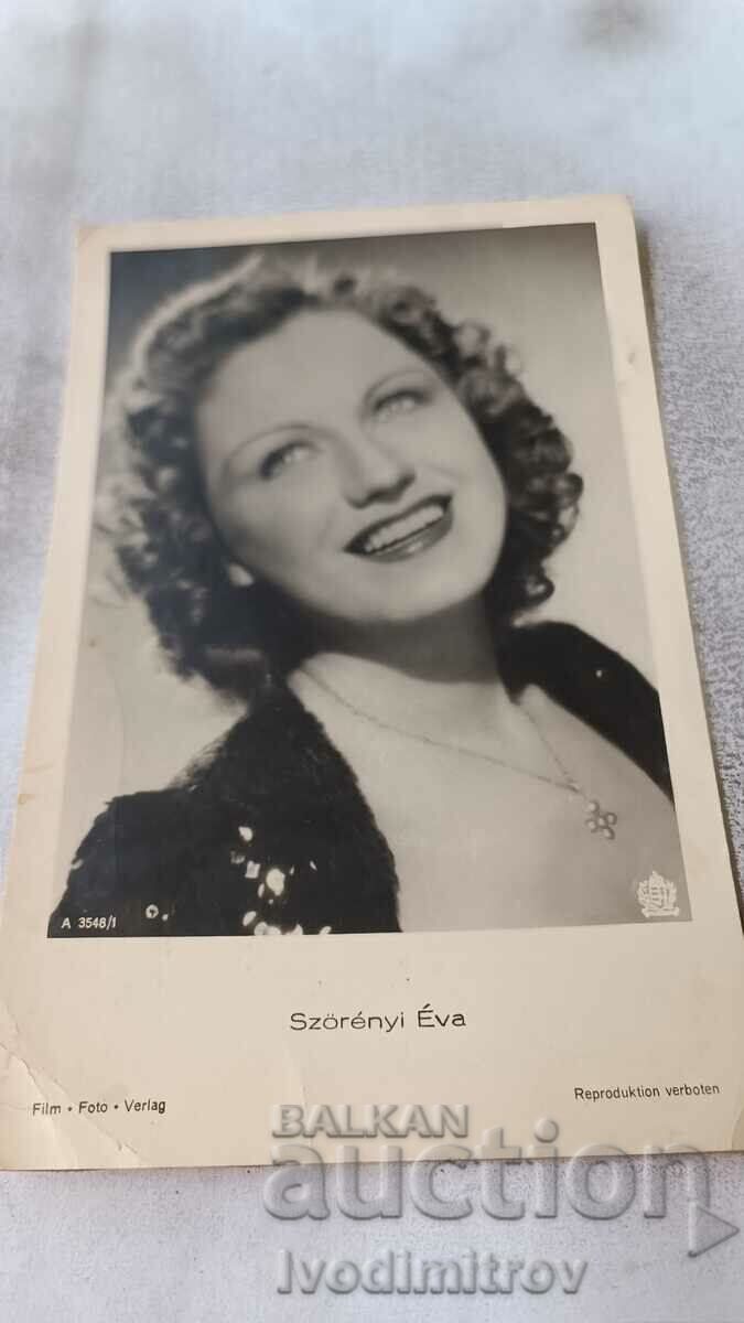 Пощенска картичка Szorenyi Eva 1943