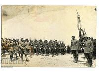 fotografie originală rară paradă țarului Boris de inspecție a armatei
