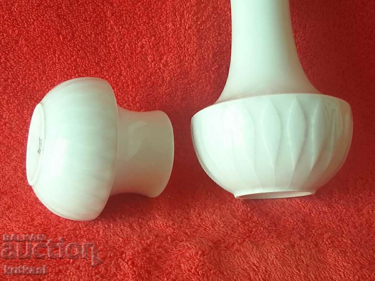 Delivery of Lot of two old Thomas Germany Porcelain Vases embossed surface Delivery of Lot of two old Thomas Germany Porcelain Vases embossed surface