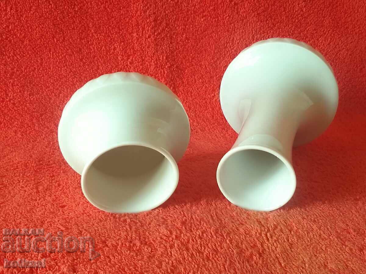 Lot of two old Thomas Germany Porcelain Vases embossed surface - 6 Lot of two old Thomas Germany Porcelain Vases embossed surface - 6