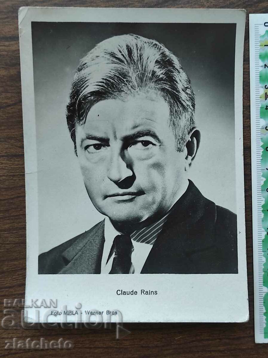 Postcard before artists - Claude Rains
