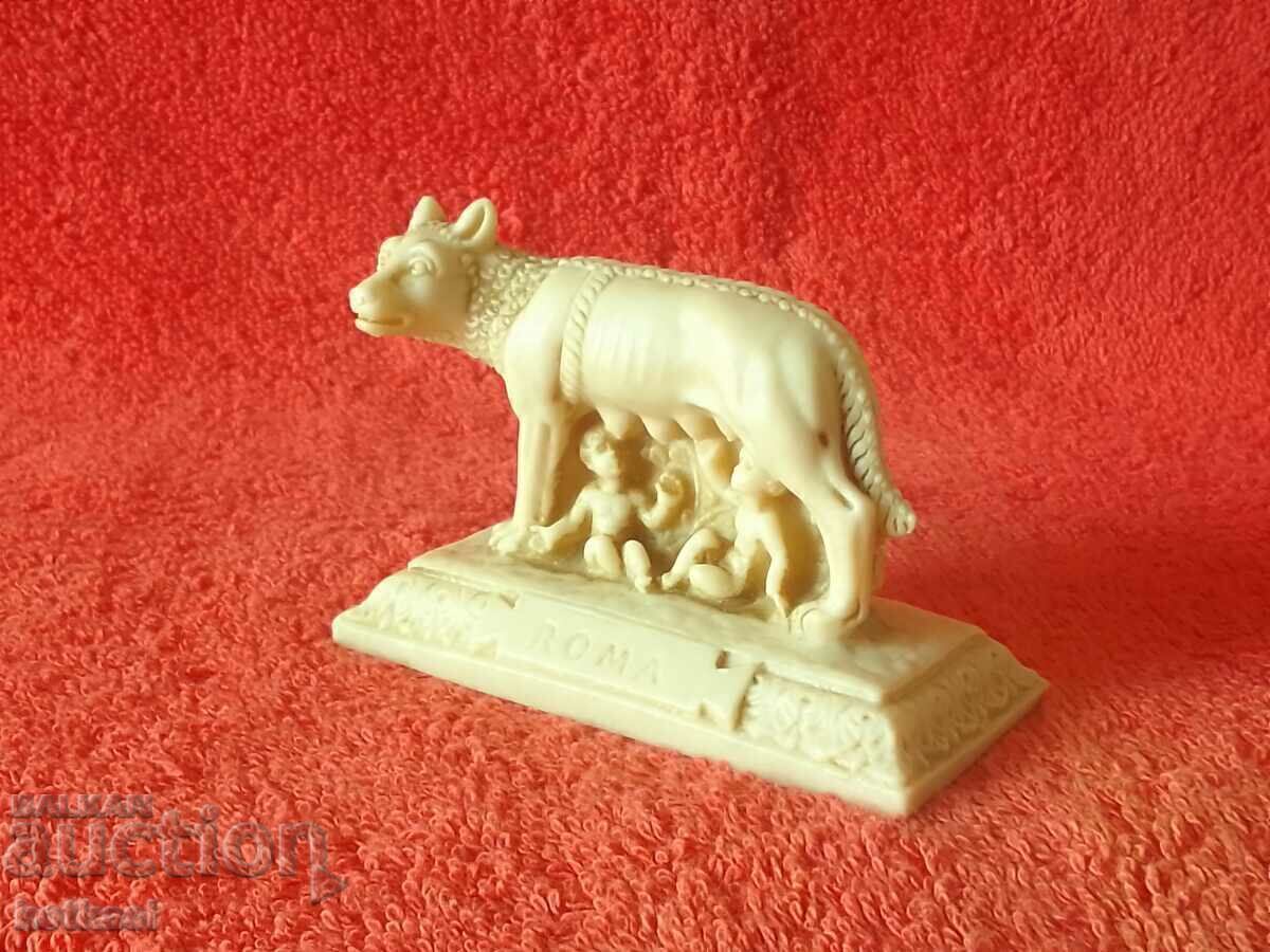 Figure Sculpture Capitoline She-wolf Romulus and Remus alabaster with price 55.00 BGN | € 28.12 Figure Sculpture Capitoline She-wolf Romulus and Remus alabaster with price 55.00 BGN | € 28.12
