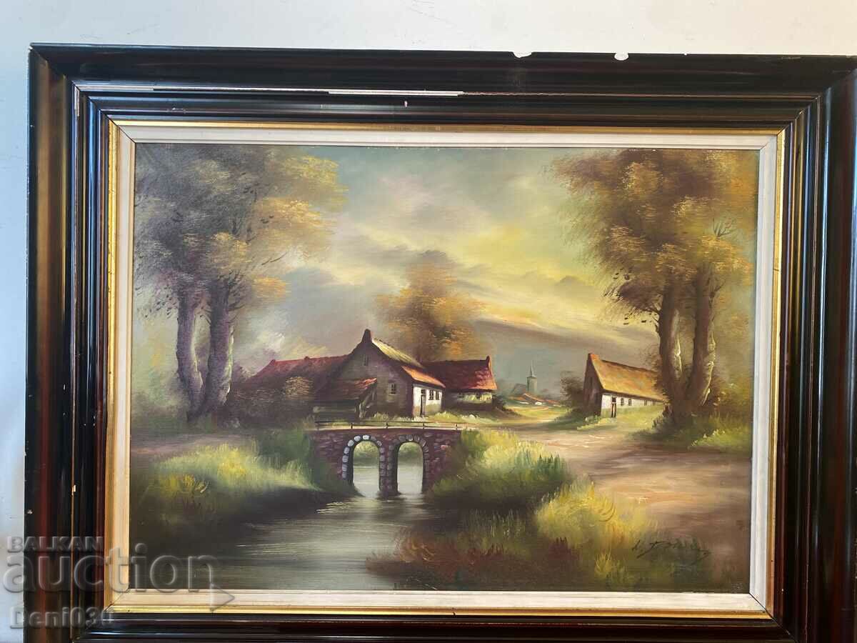 Beautiful large original oil painting on canvas !!!!