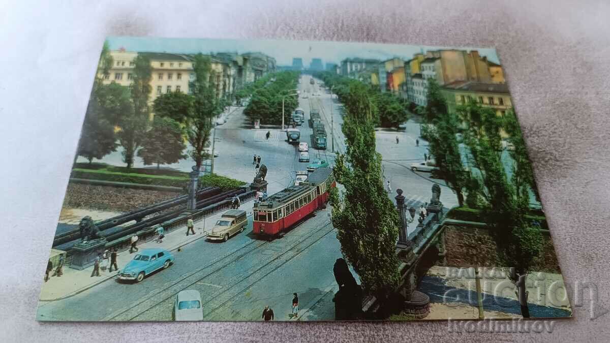 Postcard Sofia Boulevard Georgi Dimitrov