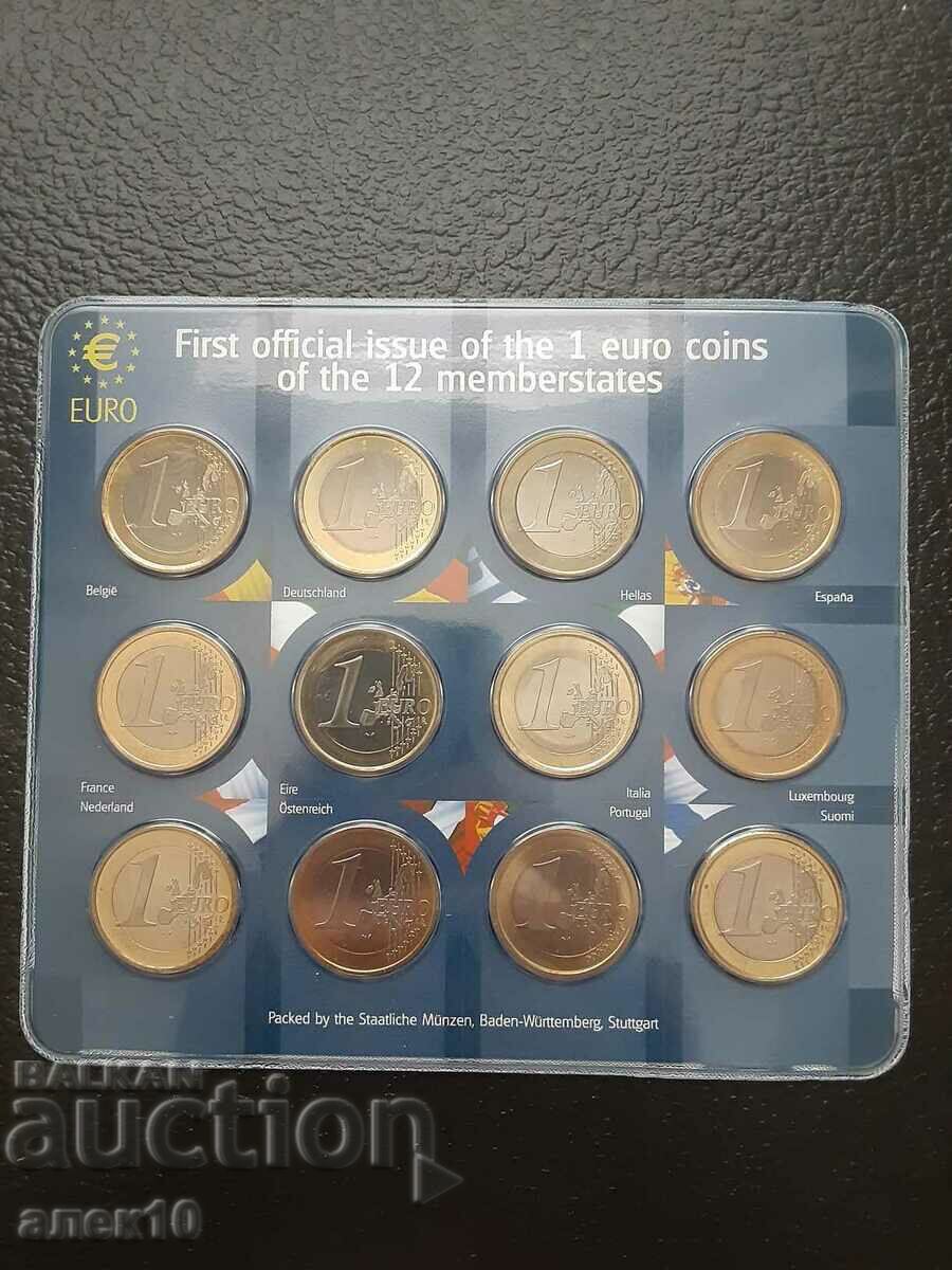Set euro 12 buc. 1 euro
