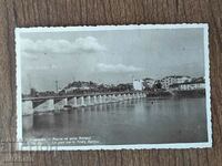 Postal card Kingdom of Bulgaria - Plovdiv, the bridge on the Maritsa River