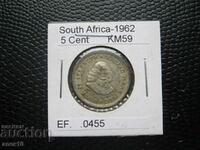 Южна  Африка  5  цент  1962