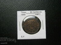 Port. Timor 30 centavos 1958