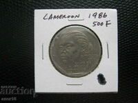 Cameroon 500 francs 1986
