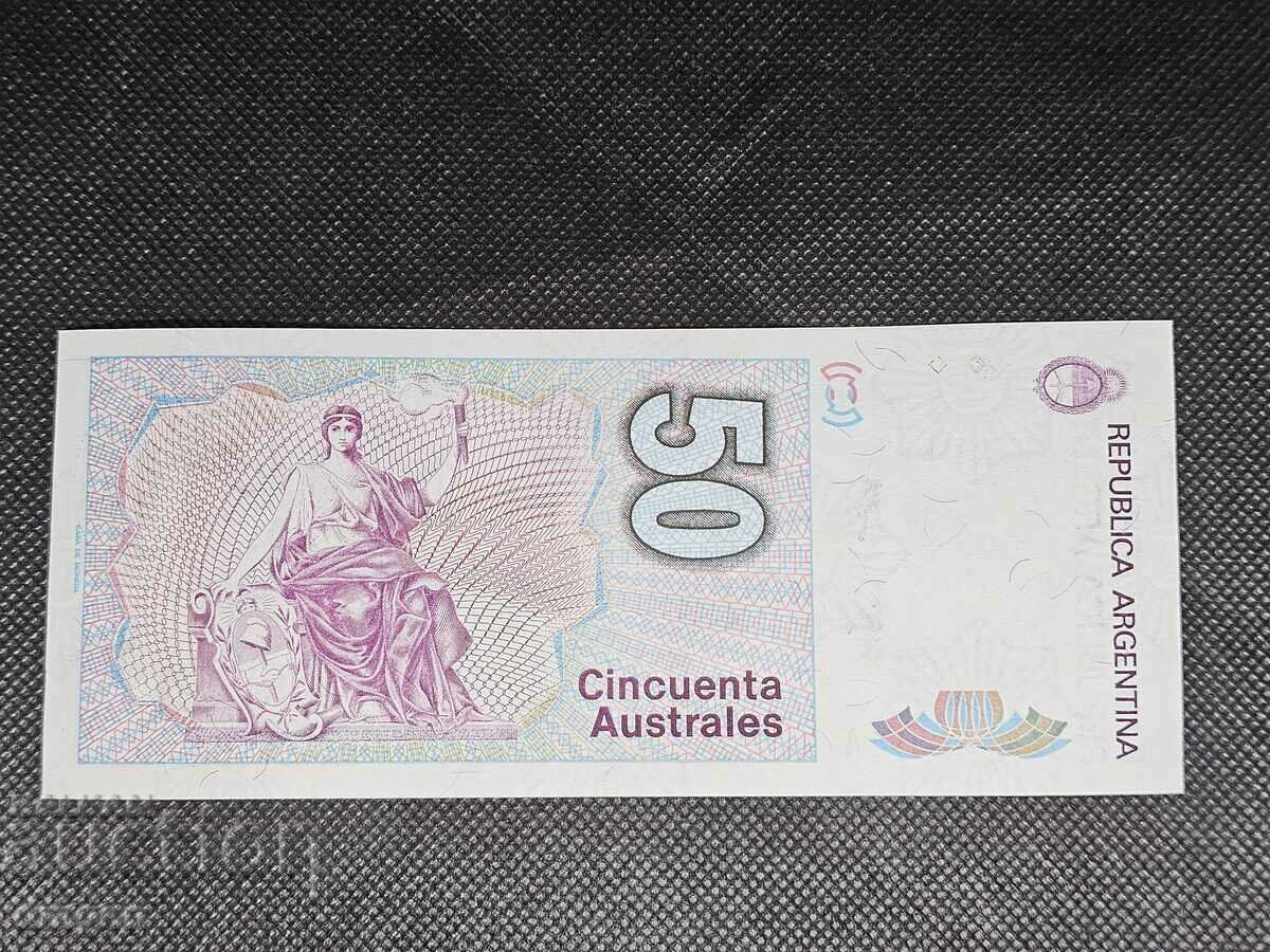 50 Austral Argentina UNC with price 2.20 BGN | € 1.12 50 Austral Argentina UNC with price 2.20 BGN | € 1.12