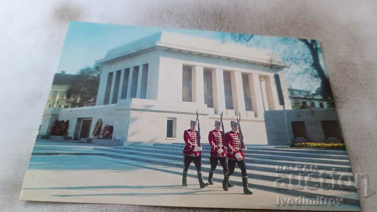 Postcard Sofia Mausoleum of Georgi Dimitrov 1979